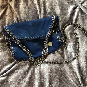 Blue Stella McCartney Fallabella Mini Chain Bag